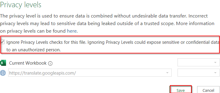 Use Power Query to Convert Text with Google API