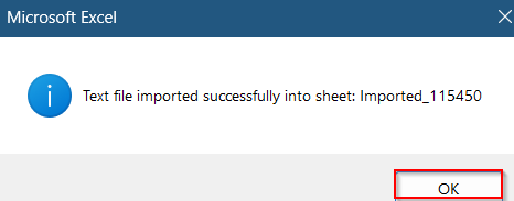 Apply VBA to Auto-Convert Text to Excel on Demand