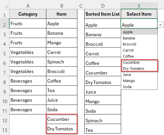 Sort a Drop-Down List Alphabetically Without Rearranging Your Data
