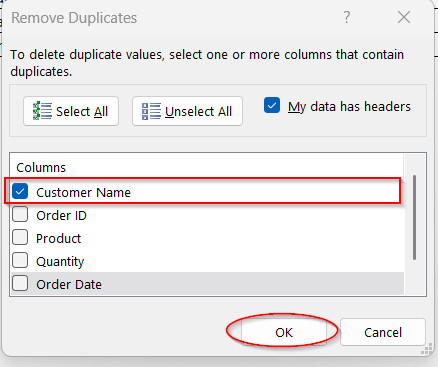 Using Excel’s Built-In Remove Duplicates Tool