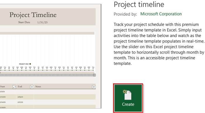 Use Excel’s Built-In Timeline Templates
