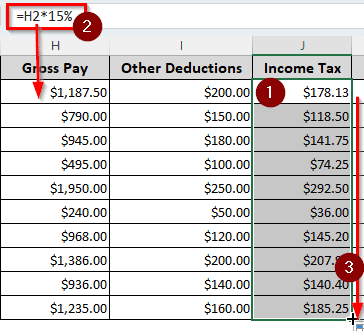 Making a Payroll Sheet in Excel