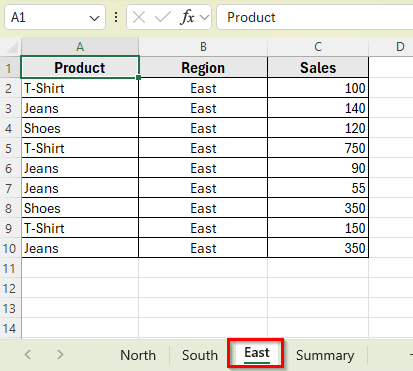 Using SUMIFS Function with SUMPRODUCT and INDIRECT to Sum Across Multiple Sheets