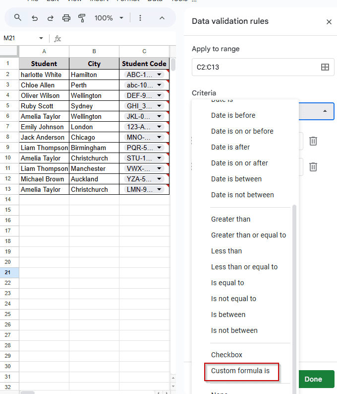 Pattern-Based Validation with Regex
