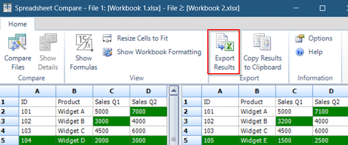 Use Excel’s Spreadsheet Compare Tool