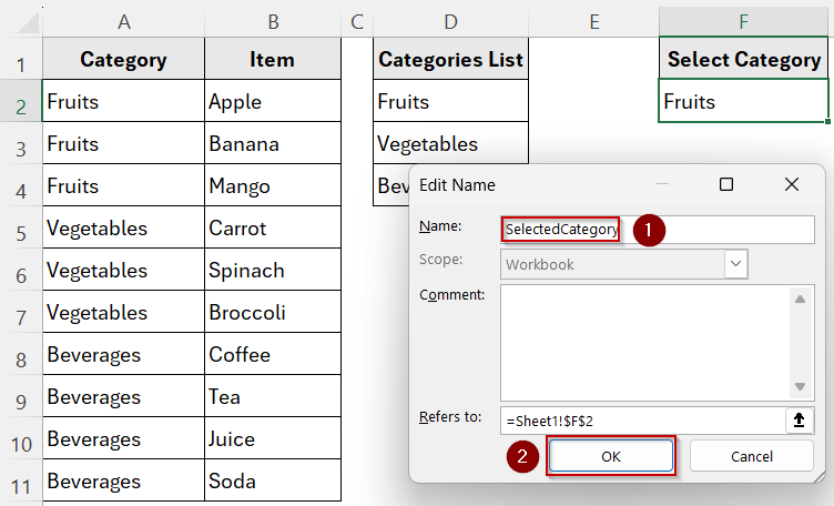 Create a Dependent Drop-Down That Updates Automatically