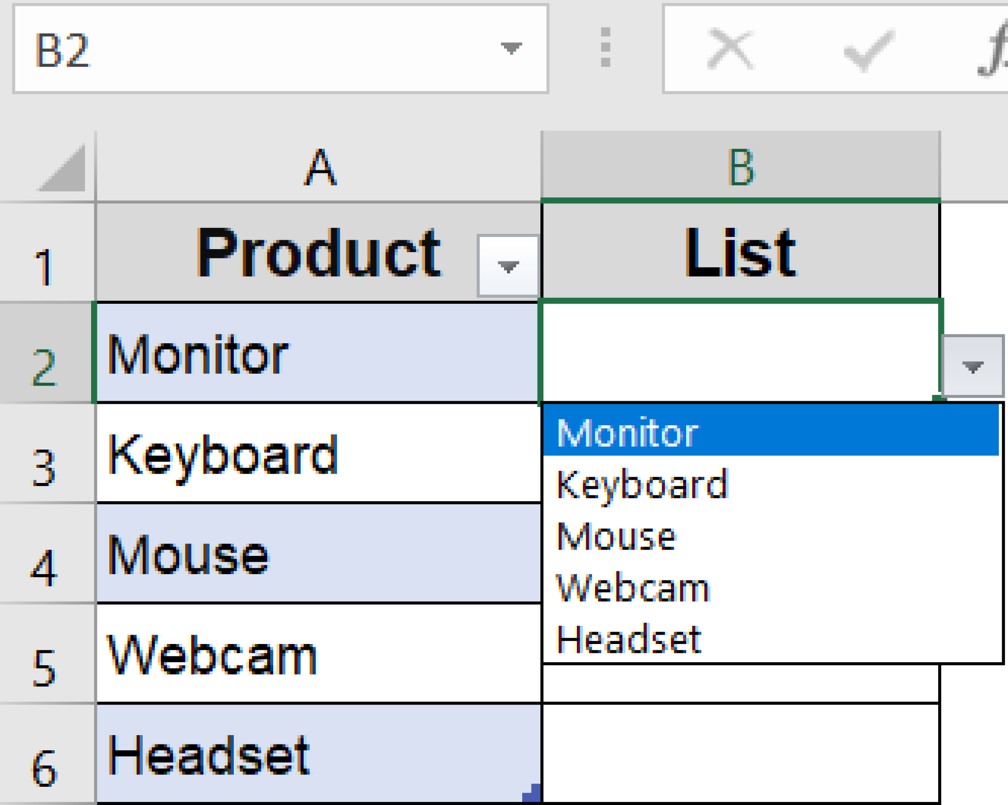 How to Create a Drop-Down List from a Table in Excel - Excel Insider