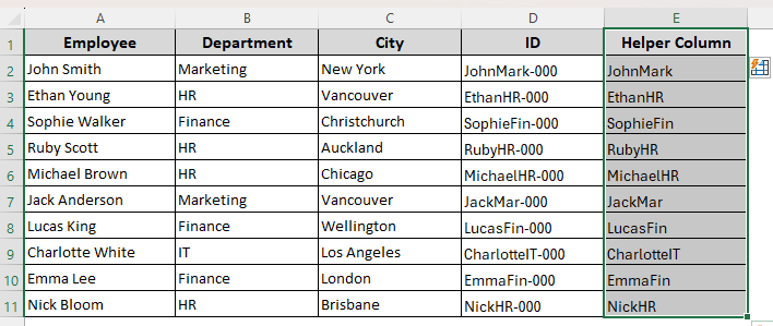Extract Texts Before Characters Using the Flash Fill Feature