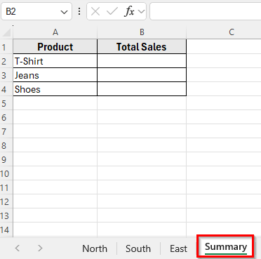 Using SUMIFS Function with SUMPRODUCT and INDIRECT to Sum Across Multiple Sheets
