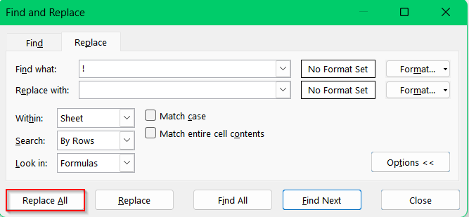 Using Find & Replace Tool To Remove Unwanted Characters