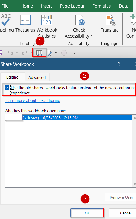 Compare and Merge Workbooks Feature in Excel