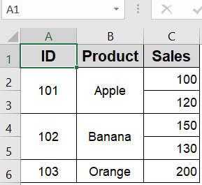 Visually Merge Duplicate IDs Using Merge & Center
