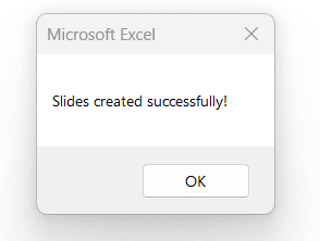 Using VBA Macro to Generate PowerPoint Slides Automatically