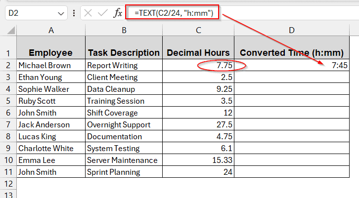 Use the TEXT Function To Convert