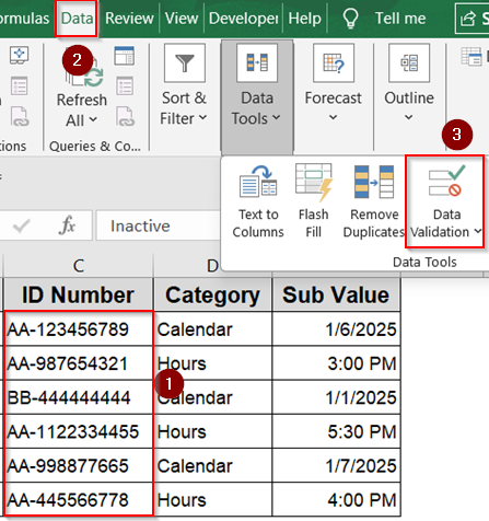 Enforce Uniqueness Using COUNTIF
