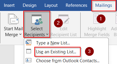 Create Mailing Labels Using Excel and Word Mail Merge