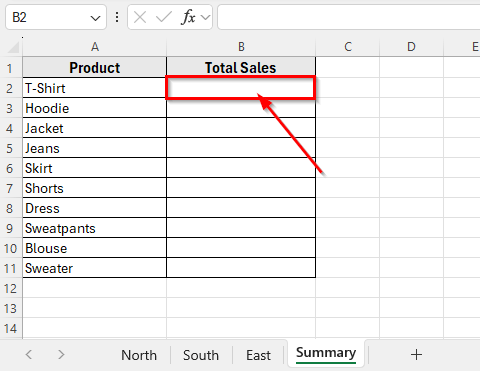 Apply SUMIF Function with SUM to Add Values from Each Sheet
