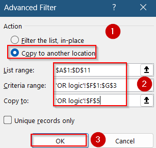 Set Up Criteria Range for Advanced Filter (AND / OR / Combined Logic)