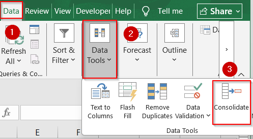 Summarize Duplicate Rows with the Consolidate Feature