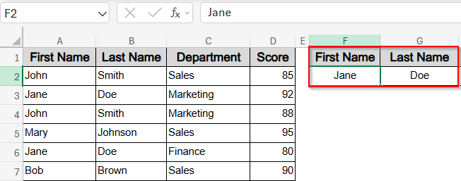 VLOOKUP with Two Lookup Values Using CHOOSE Function