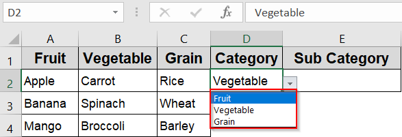 Create a Simple Dependent Drop‑Down List
