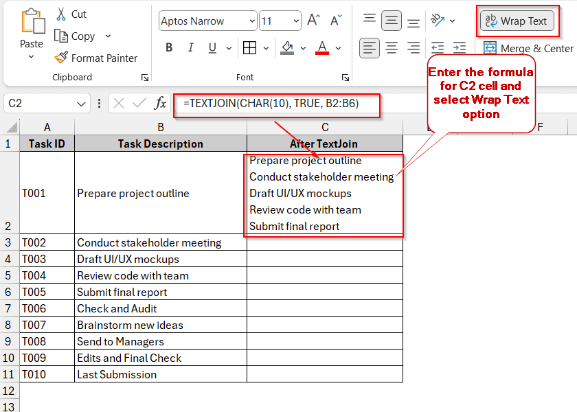 The TEXTJOIN Function
