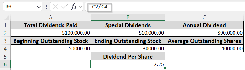 Getting DPS from Special Dividends and Multiple Stock Figures