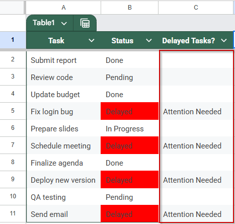 Use Apps Script to Check If Cell Color is Red and Return a Value