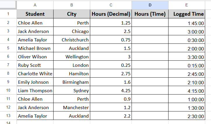 Conversion Between Decimal and Time