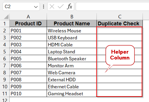 Duplicate Identification Across Different Excel Files Using VLOOKUP