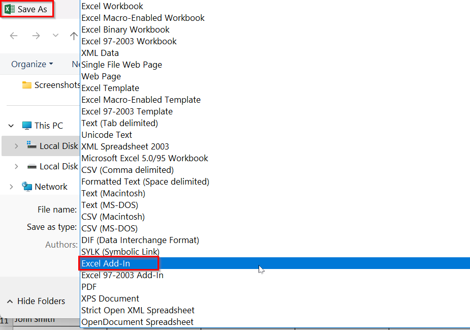 Save Macros Permanently As Excel Add-In (.xlam)