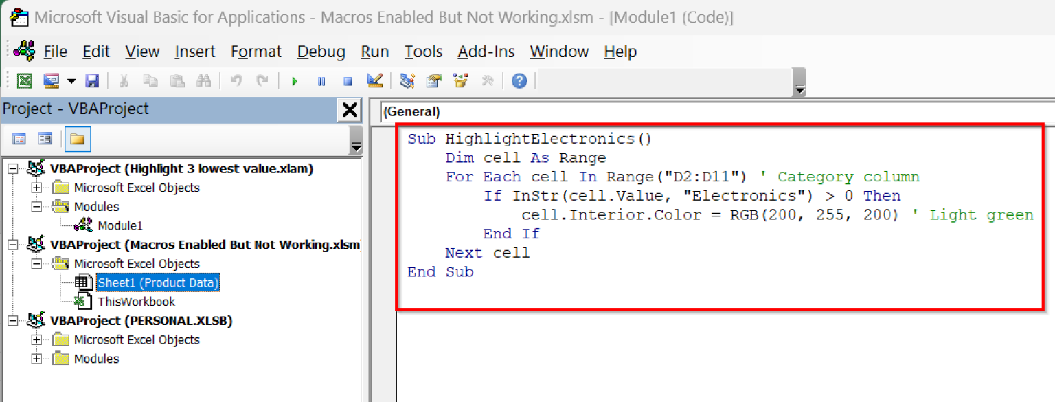 [Fixed] Macros Enabled But Not Working (8 Probable Solutions) - Excel ...