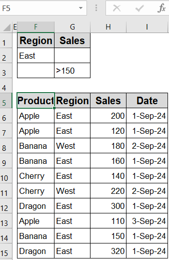 Set Up Criteria Range for Advanced Filter (AND / OR / Combined Logic)