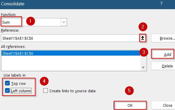 Summarize Duplicate Rows with the Consolidate Feature