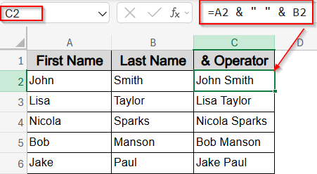 Merge Values from Multiple Columns Using Text Formulas