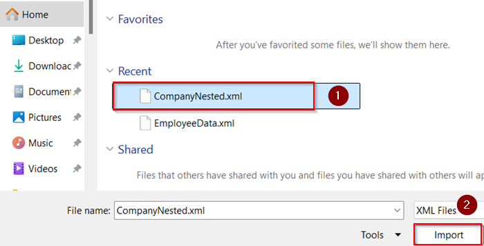 Use Power Query for Complex XML Structures
