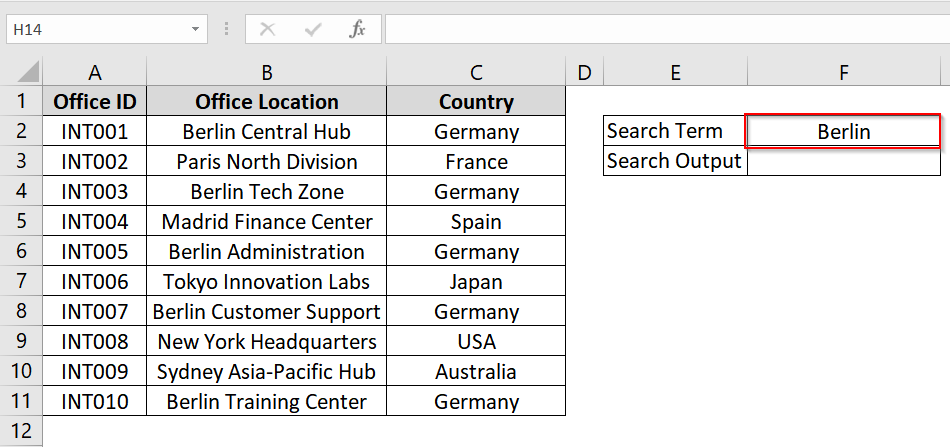 Combining INDEX & MATCH Functions To Lookup Partial Text Match