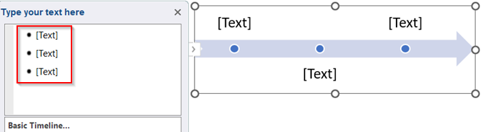 Insert Timeline Using SmartArt Graphics