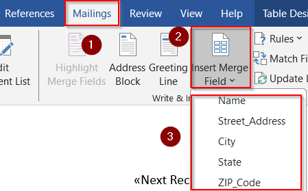 Create Mailing Labels Using Excel and Word Mail Merge