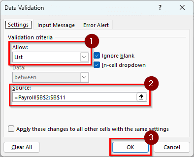 Producing Automated Individual Payroll in Excel