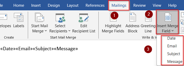 Mail Merge with Outlook and Excel