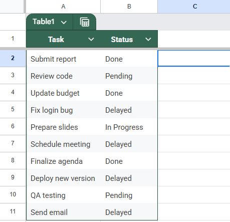 Implement Conditional Formatting and Helper Column for Color Detection