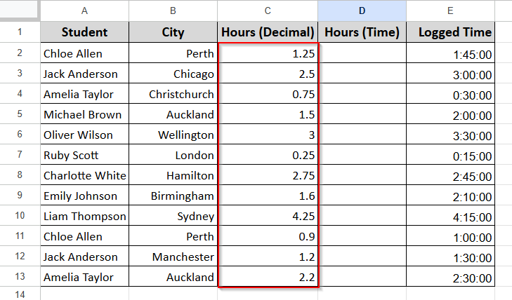 Conversion Between Decimal and Time