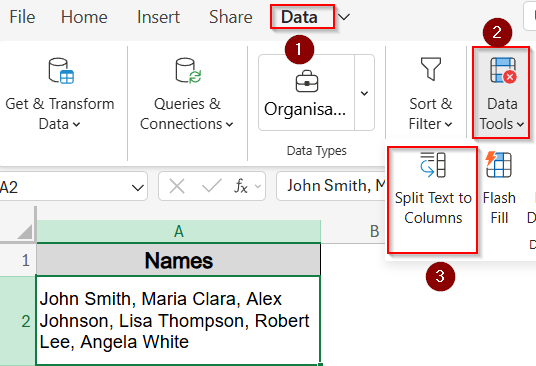 Convert Columns to Rows with Text to Columns and Transpose