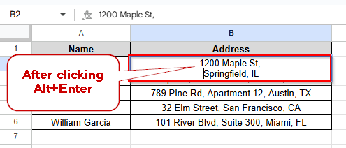clicking alt and enter