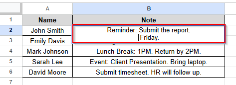after clicking first alt enter