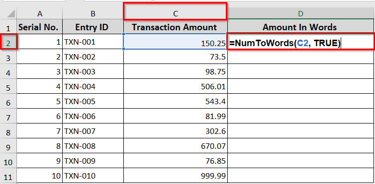 Convert Decimal Numbers To Words