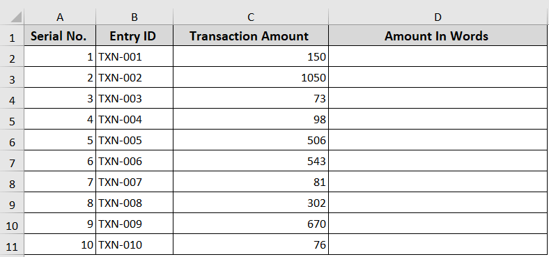Convert The Number To Words In Excel Using VBA Code