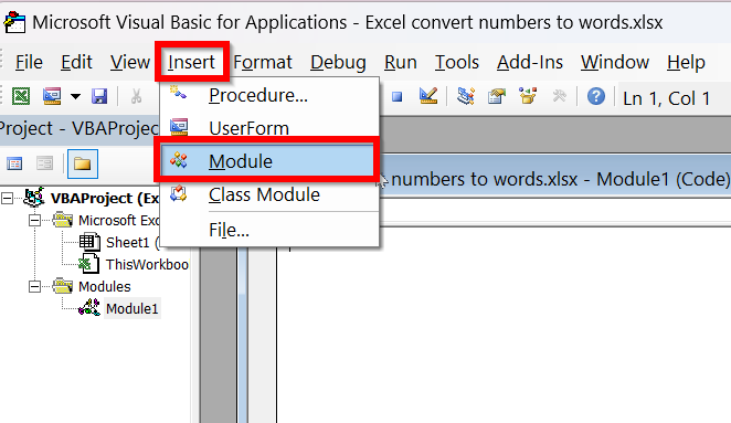 Convert The Number To Words In Excel Using VBA Code