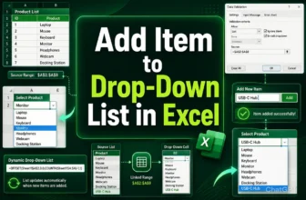 featured image - add item to drop down list in excel